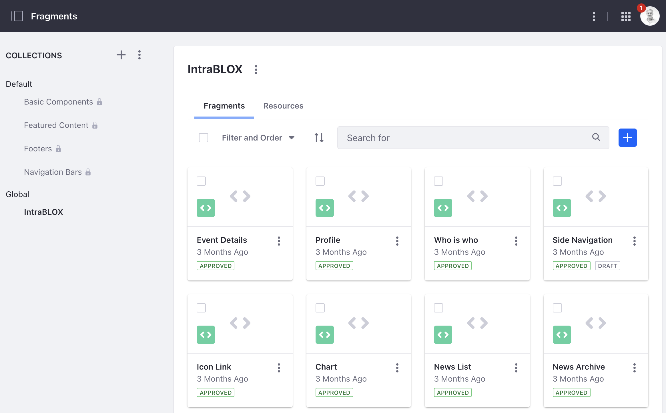 intrablox interface