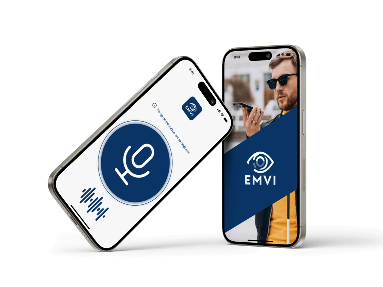 EMVI app mockup EMVI app mockup