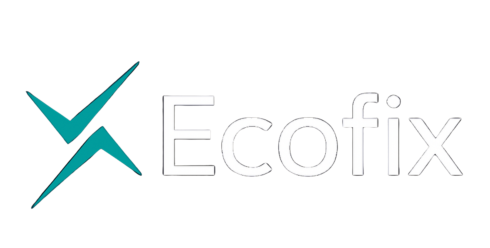 Ecofix logo wit