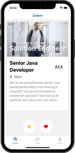 mobile application job matching