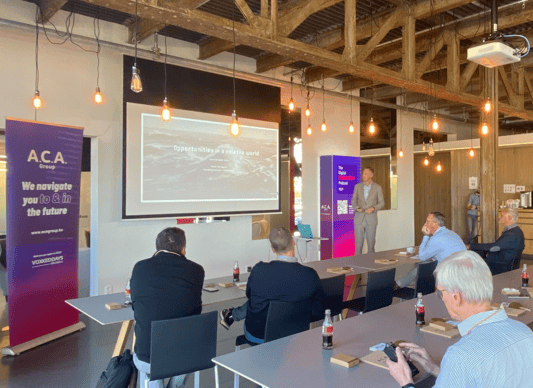 Peter De Keyzer talking at ACA Group Inspiration Day