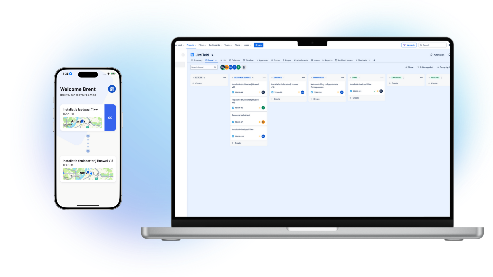 Jirefield Phone Laptop Mockup