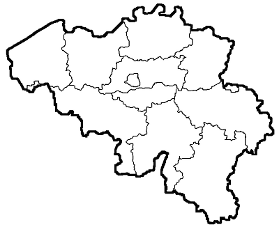 Kaart van België Kaart van België