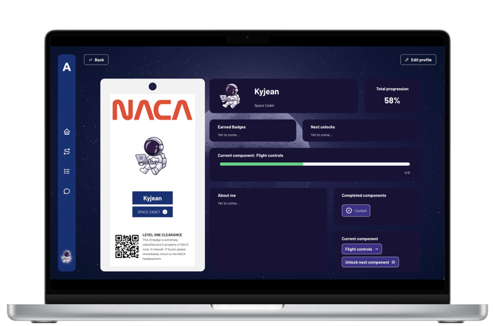 N-ACA mockup login