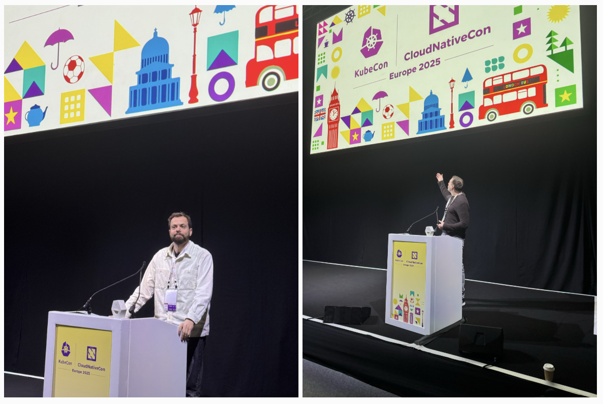Johan & Bregt @ KubeCon 2025