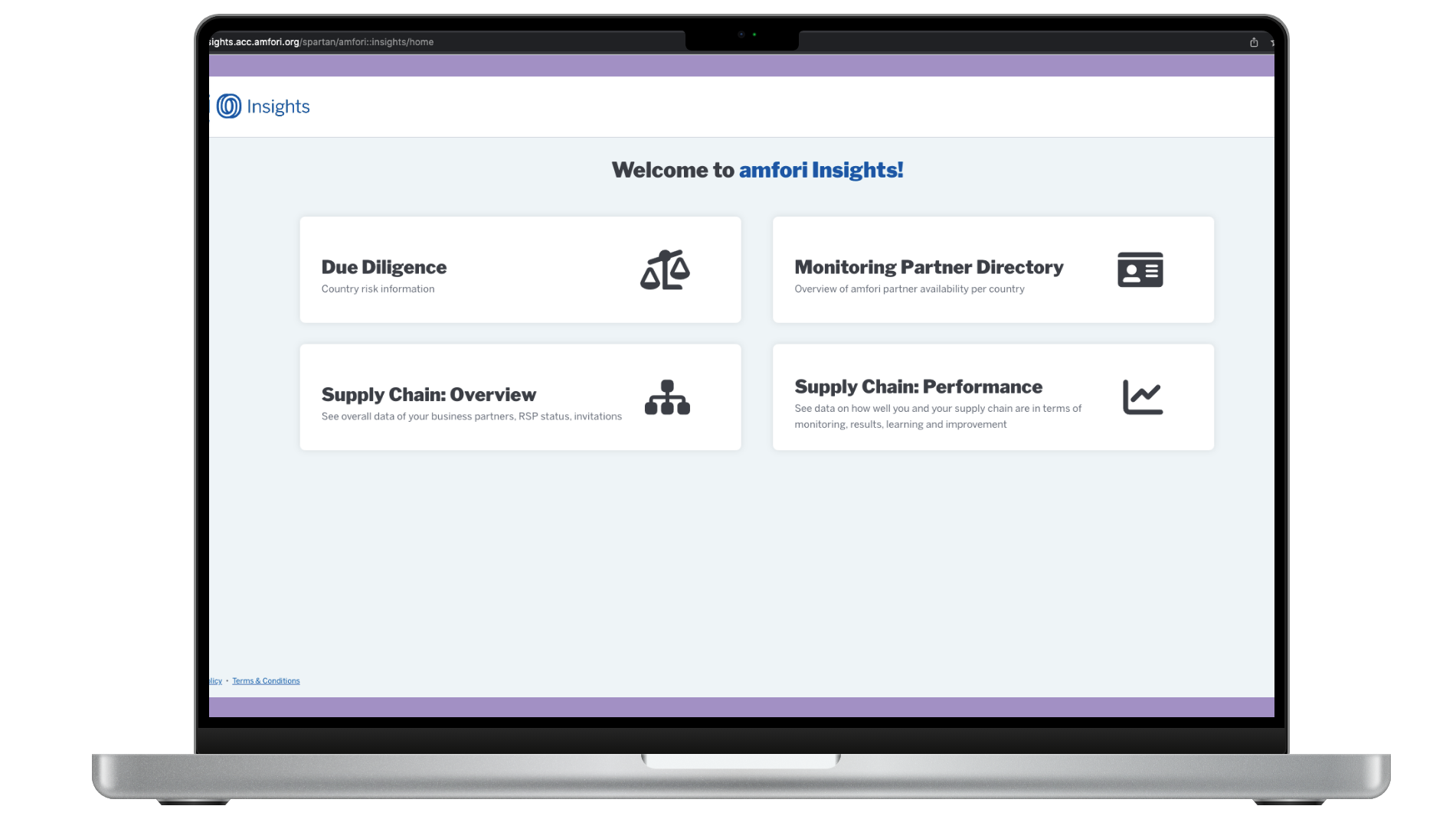 amfori data dashboard screenshot