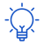 idea icon blueblauw