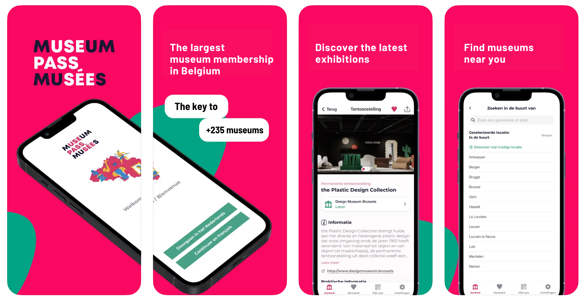 museumpas mobile app ENG
