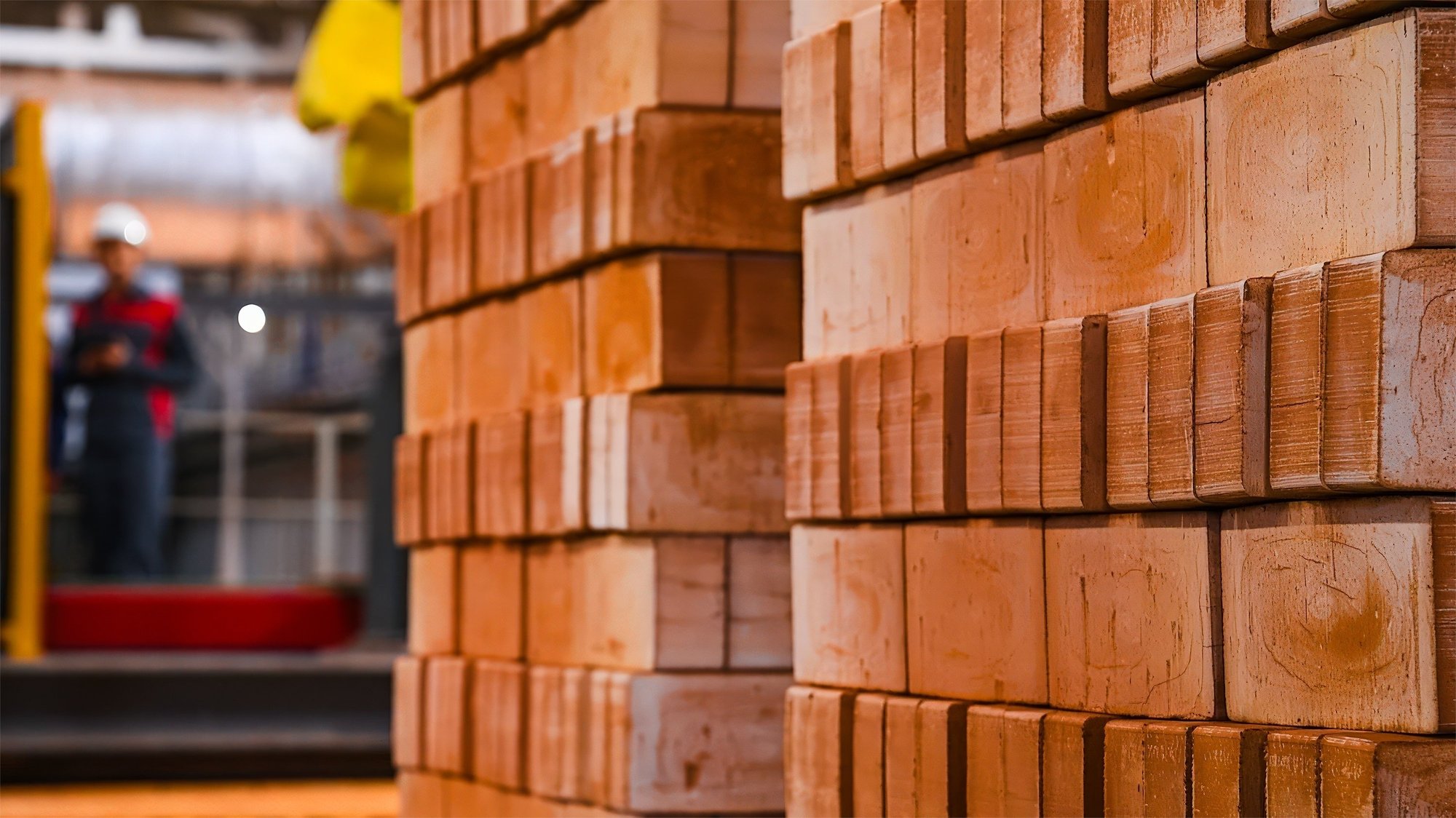 bricks in a factory