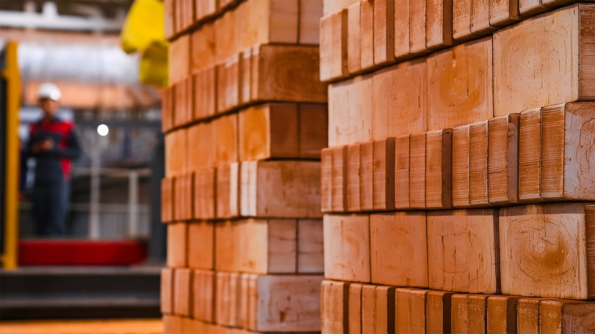 bricks in a factory bricks in a factory