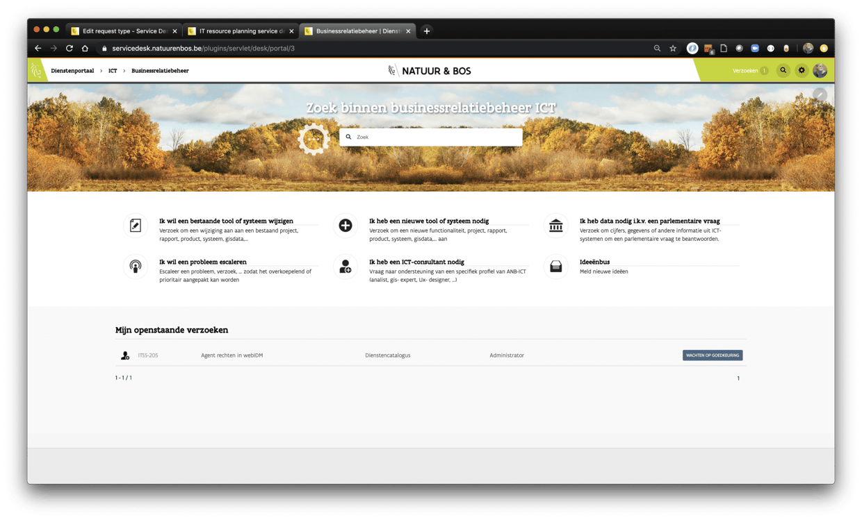 screenshot van de verfijnde jira servicebeheeroplossing screenshot van de verfijnde jira servicebeheeroplossing