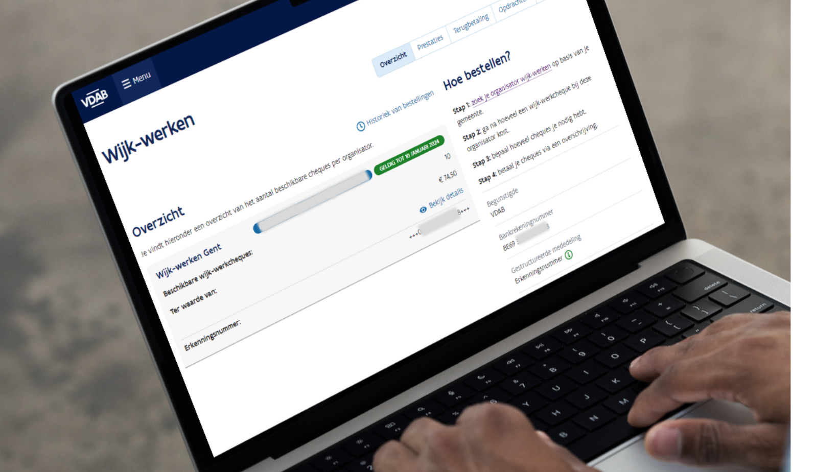 vdab wijkcheque platform