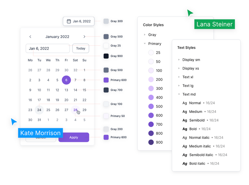 calendar design system