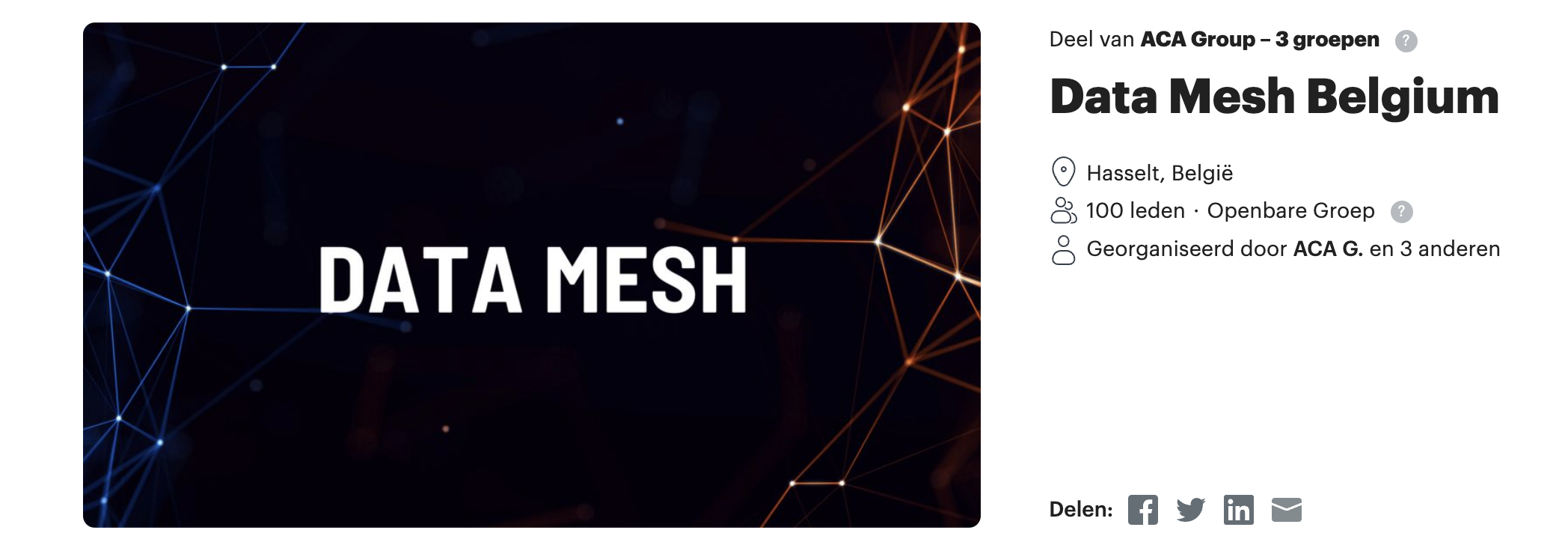 Data Mesh Meetup - 100 members