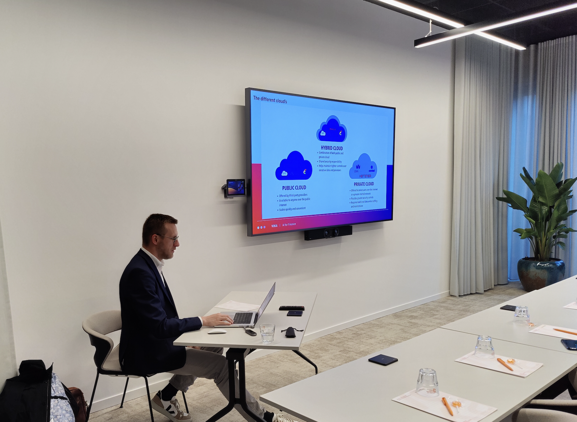 Peter Jans during the VOKA information session about innovation in finance