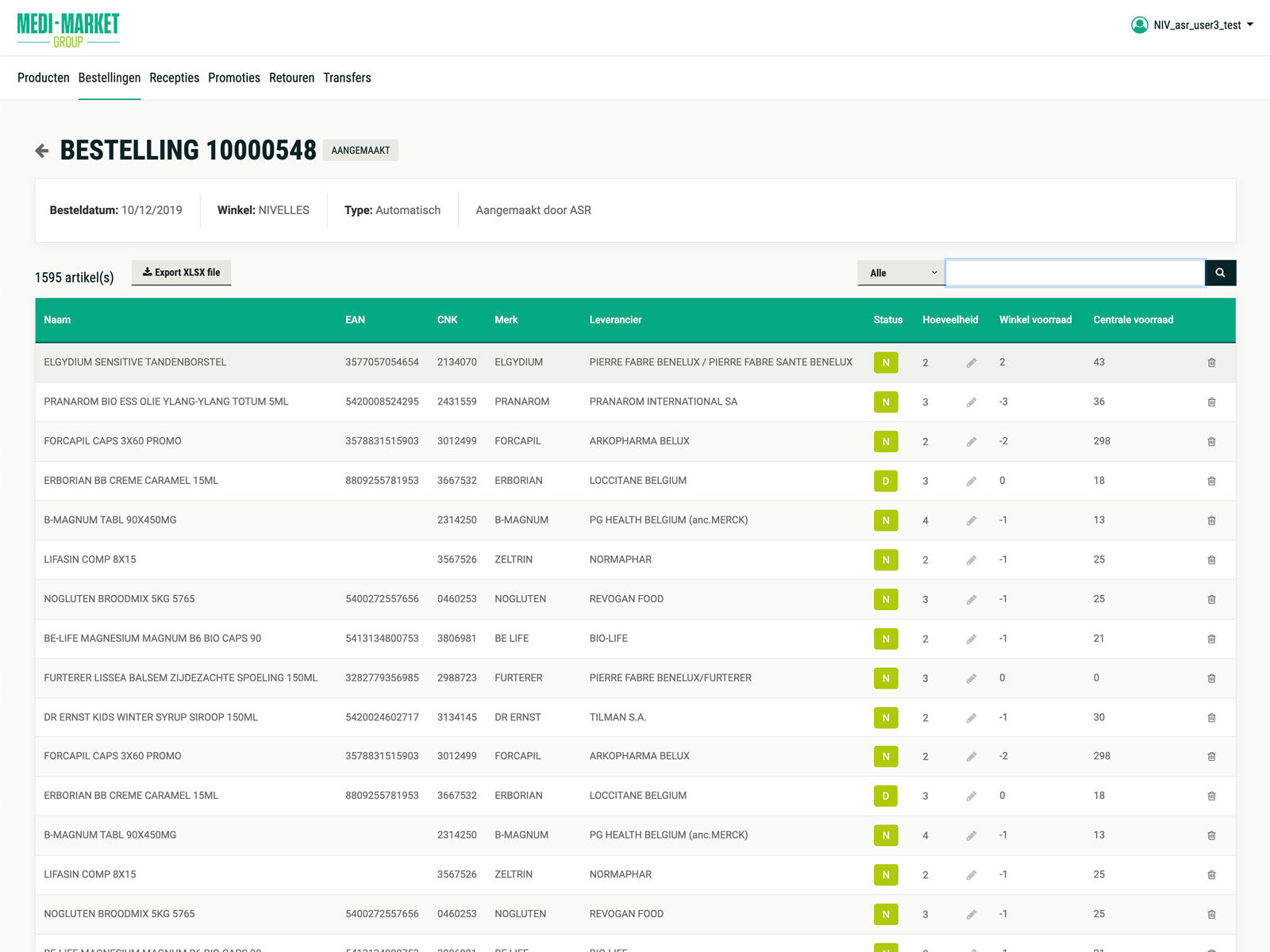 medimarket stock management system